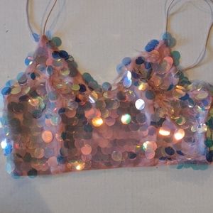 Iridescent Bubble Top